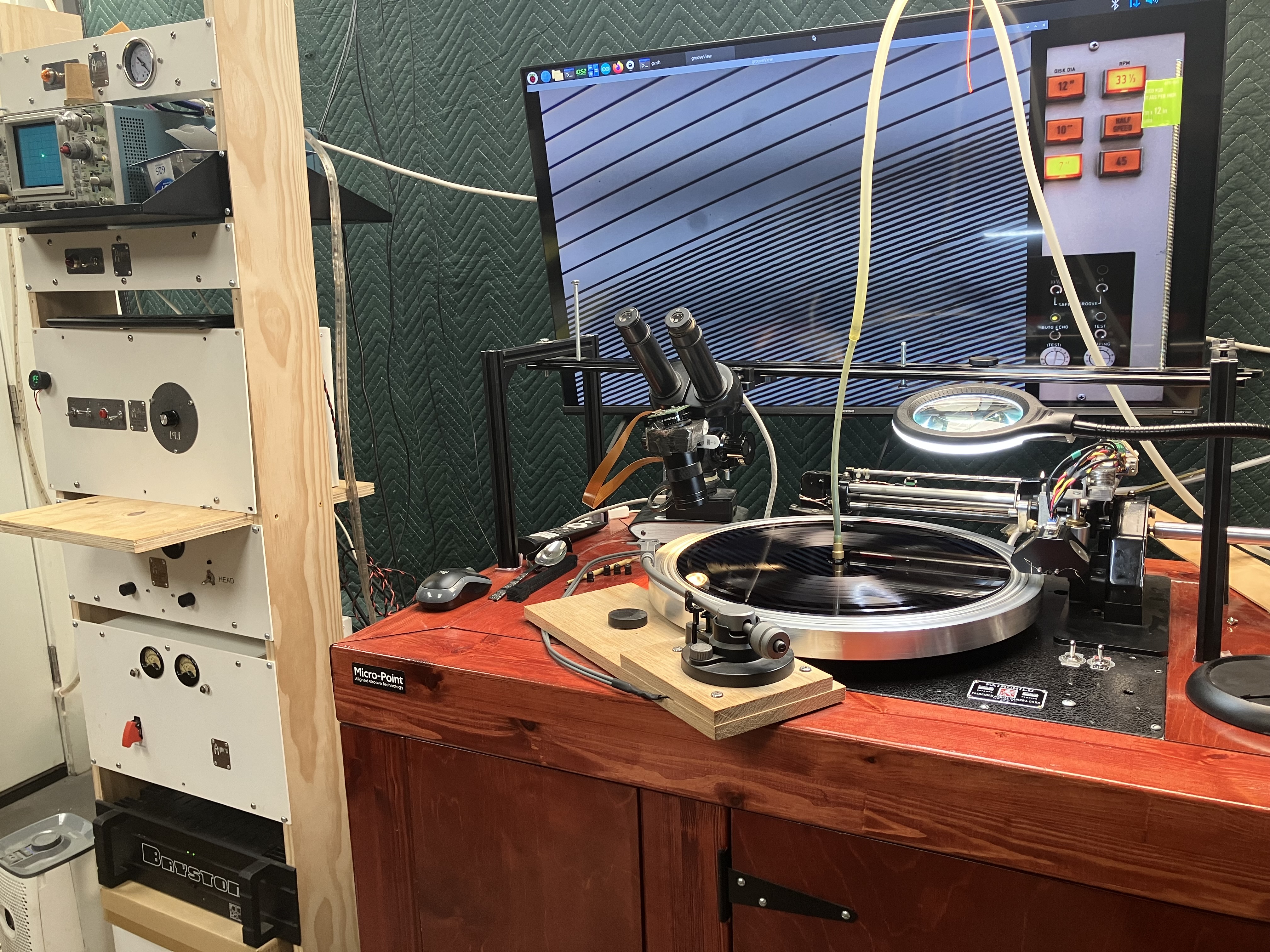 Studio 4 Vinyl lacquer cutting room